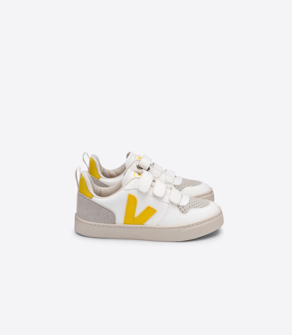 Veja Sneakers Kids - V-10 Velcro Cwl - White - 9034GUMIO